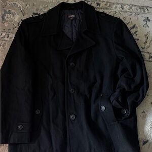 Michael Kors Men's Elegant Black Peacoat